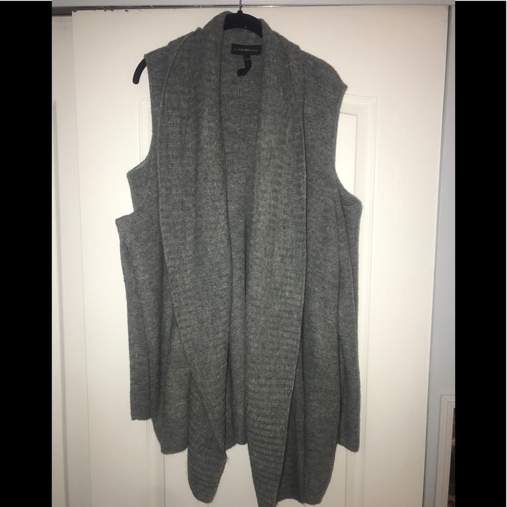 Plus cold shoulder cardigan